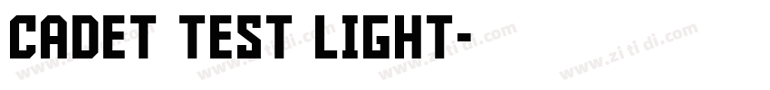 Cadet Test Light字体转换